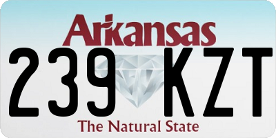 AR license plate 239KZT