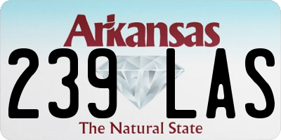 AR license plate 239LAS