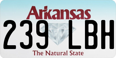 AR license plate 239LBH