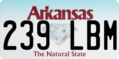 AR license plate 239LBM
