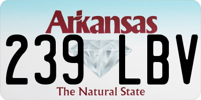 AR license plate 239LBV