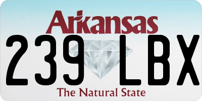 AR license plate 239LBX