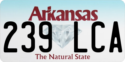 AR license plate 239LCA