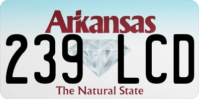 AR license plate 239LCD