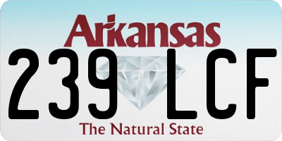 AR license plate 239LCF