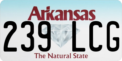 AR license plate 239LCG