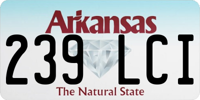 AR license plate 239LCI