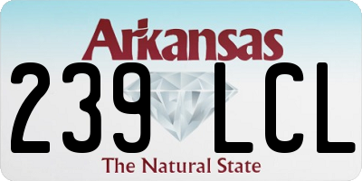 AR license plate 239LCL
