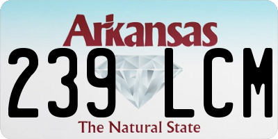 AR license plate 239LCM
