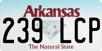 AR license plate 239LCP