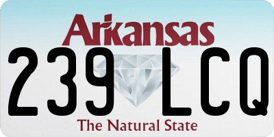 AR license plate 239LCQ