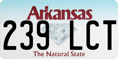 AR license plate 239LCT