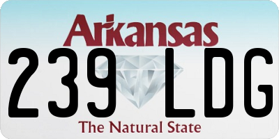 AR license plate 239LDG