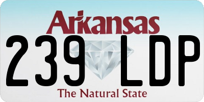 AR license plate 239LDP