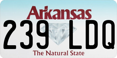 AR license plate 239LDQ