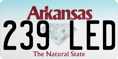 AR license plate 239LED