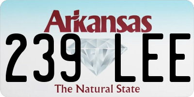 AR license plate 239LEE