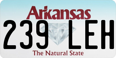 AR license plate 239LEH