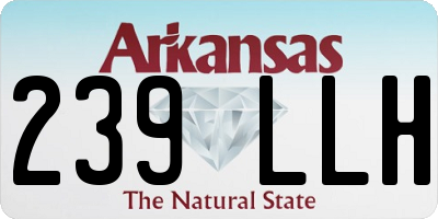 AR license plate 239LLH