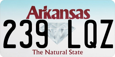 AR license plate 239LQZ