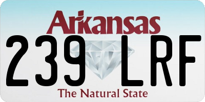 AR license plate 239LRF