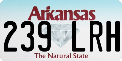 AR license plate 239LRH