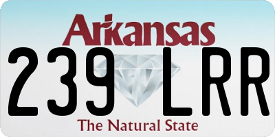 AR license plate 239LRR