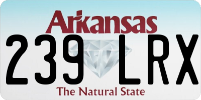 AR license plate 239LRX