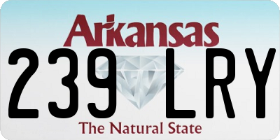 AR license plate 239LRY