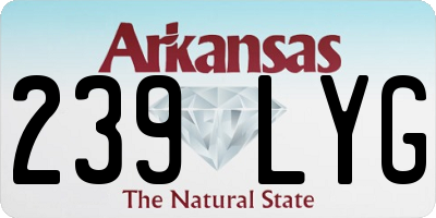 AR license plate 239LYG