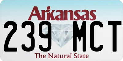 AR license plate 239MCT
