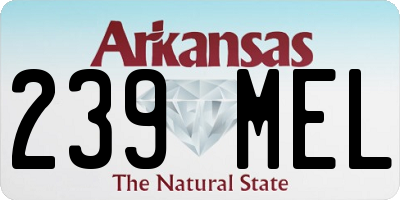 AR license plate 239MEL
