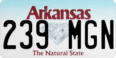 AR license plate 239MGN