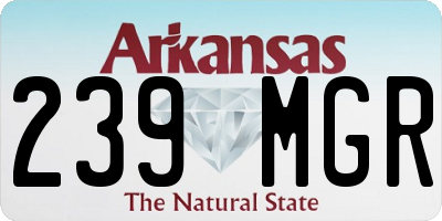 AR license plate 239MGR