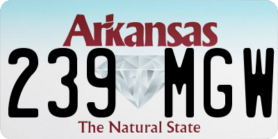 AR license plate 239MGW