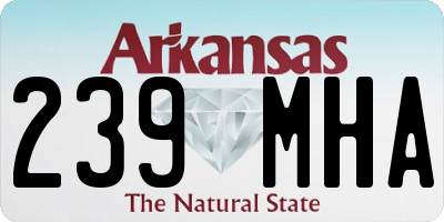AR license plate 239MHA
