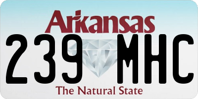 AR license plate 239MHC