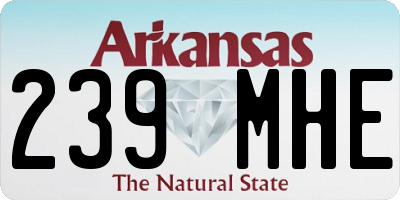 AR license plate 239MHE