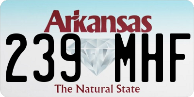 AR license plate 239MHF