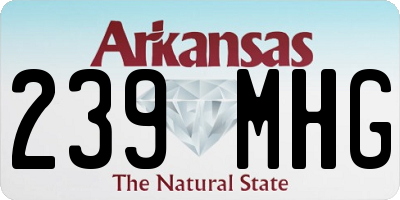AR license plate 239MHG