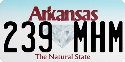 AR license plate 239MHM