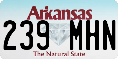 AR license plate 239MHN