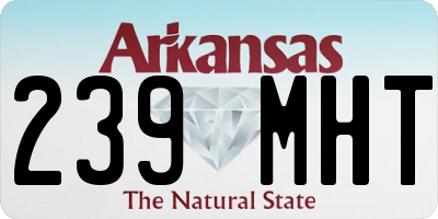 AR license plate 239MHT