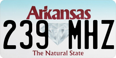 AR license plate 239MHZ