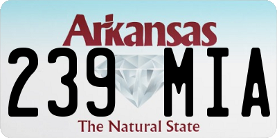 AR license plate 239MIA