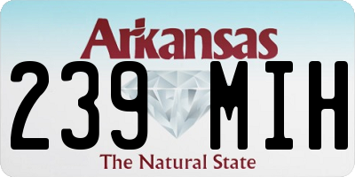 AR license plate 239MIH