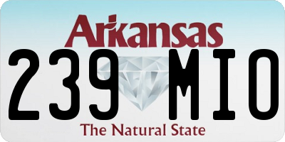 AR license plate 239MIO