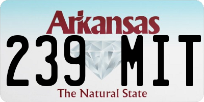 AR license plate 239MIT