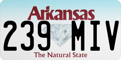 AR license plate 239MIV