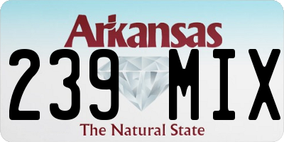 AR license plate 239MIX
